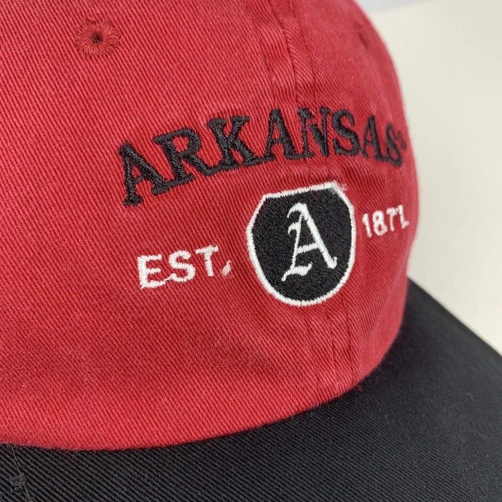 Arkansas 1871 Hat Razorbacks Hogs Red Starter Adjustable Strapback Baseball Cap
